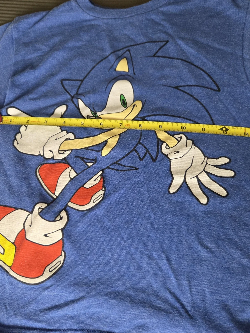Boys Blue Sonic Hedgehog Graphic Tee XS 6/7